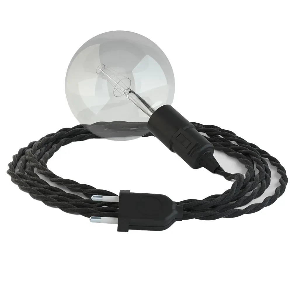 Cables Suspension Luminaire Tm04 3 M Black One Size - Creative - FashionsVida