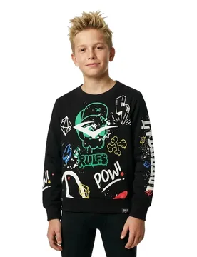Sweat-shirt Lfs Fw Color St Black 8 Années Garçon - Everlast - FashionsVida