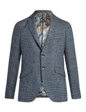 Etro Giacca Monopetto In Lana