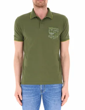 Polo maniche corte VERDE OLIVA L - Sun68 - FashionsVida