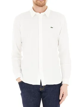 Lacoste Camicia in cotone PANNA 41 - Lacoste - FashionsVida