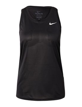 NIKE Top deportivo negro / blanco