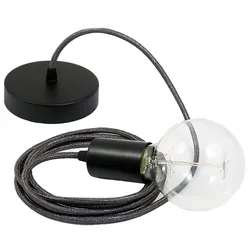Cables Suspension Luminaire Rl03 2 M Glittering Grey / Black One Size