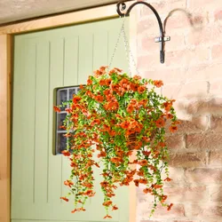 Pagen Kunstblumen hängend orange