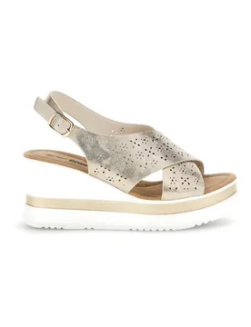 Sandali beige con fasce incrociate e memory soft E489 39 - Energy - FashionsVida