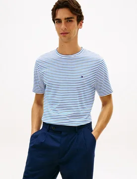 Camiseta de caballero de manga corta con cuello redondo - Tommy Hilfiger - FashionsVida