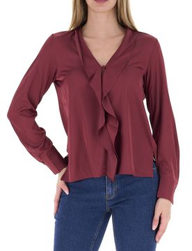 Blusa scollo a V BORDEAUX 46