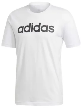 T-shirt à Manches Courtes Essentials Linear White / Black L - Adidas - FashionsVida