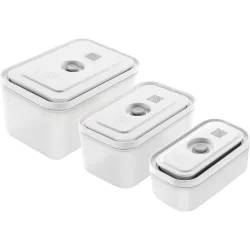 Set de 3 recipientes de plástico para vacío Fresh & Save