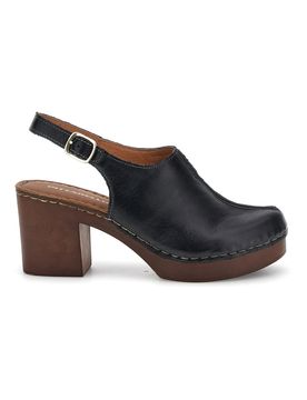Sandali neri in vera pelle con tacco 1143622 38