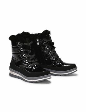 Aquastop-Stiefelette Teddyfutter - Schwarz - female - Size: 38.5