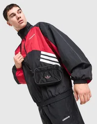 Reflective Trefoil Messenger Bag, Schwarz - unisex - Size: One Size