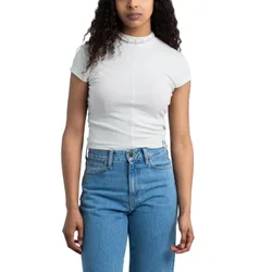 Seaming Rib Slim Tee Icicle XS Damen