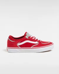 Mens Skate Rowley Sneakers - Dark Red Leather - Size Uk 4.5