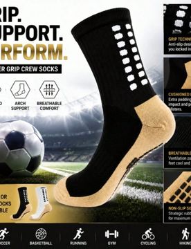 Pares de Calcetines de Fútbol Antideslizantes Unisex, Calcetines Deportivos Transpirables de Alta Calidad con Agarre y Soporte de Arco, Adecuados par