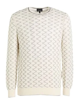 Pullover Hombre Hueso 46,48,52,54 Hombre - Giorgio Armani - FashionsVida
