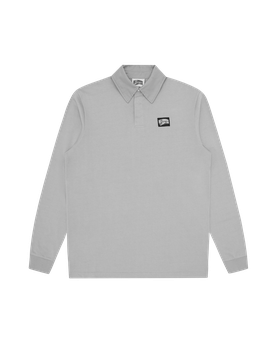 Woven Patch Arch Logo Rugby Top - Flat
