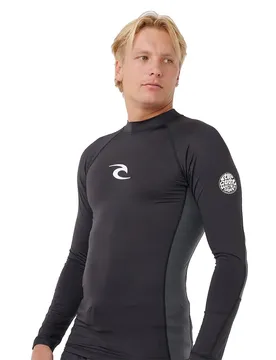 Rash Guard Manches Longues Waves Upf Black M