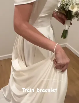 Verngo 2026 Off Shoulder Satin Wedding Dress Bracelet A Line Simple Bridal Gown Detachable Wrist Loop Bride Dresses Customized - Aliexpress - FashionsVida