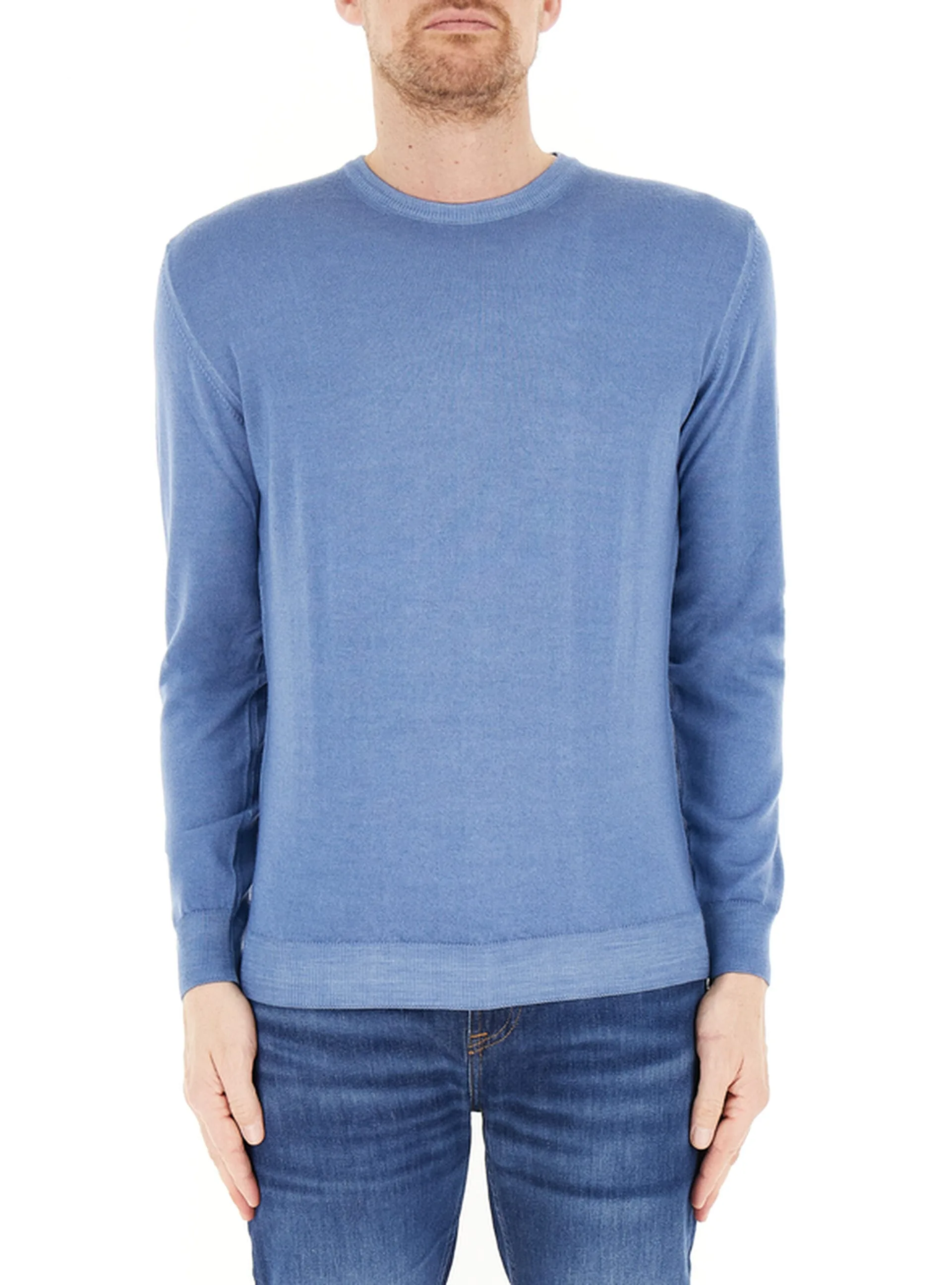 Maglione lana merino CELESTE 56 - FERRANTE - FashionsVida