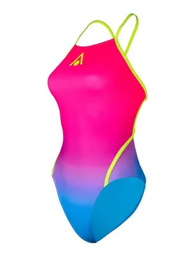 Essential Diamond Back Adjustable Swimsuit Multicolor / Yellow 42 Women - Aquasphere - FashionsVida
