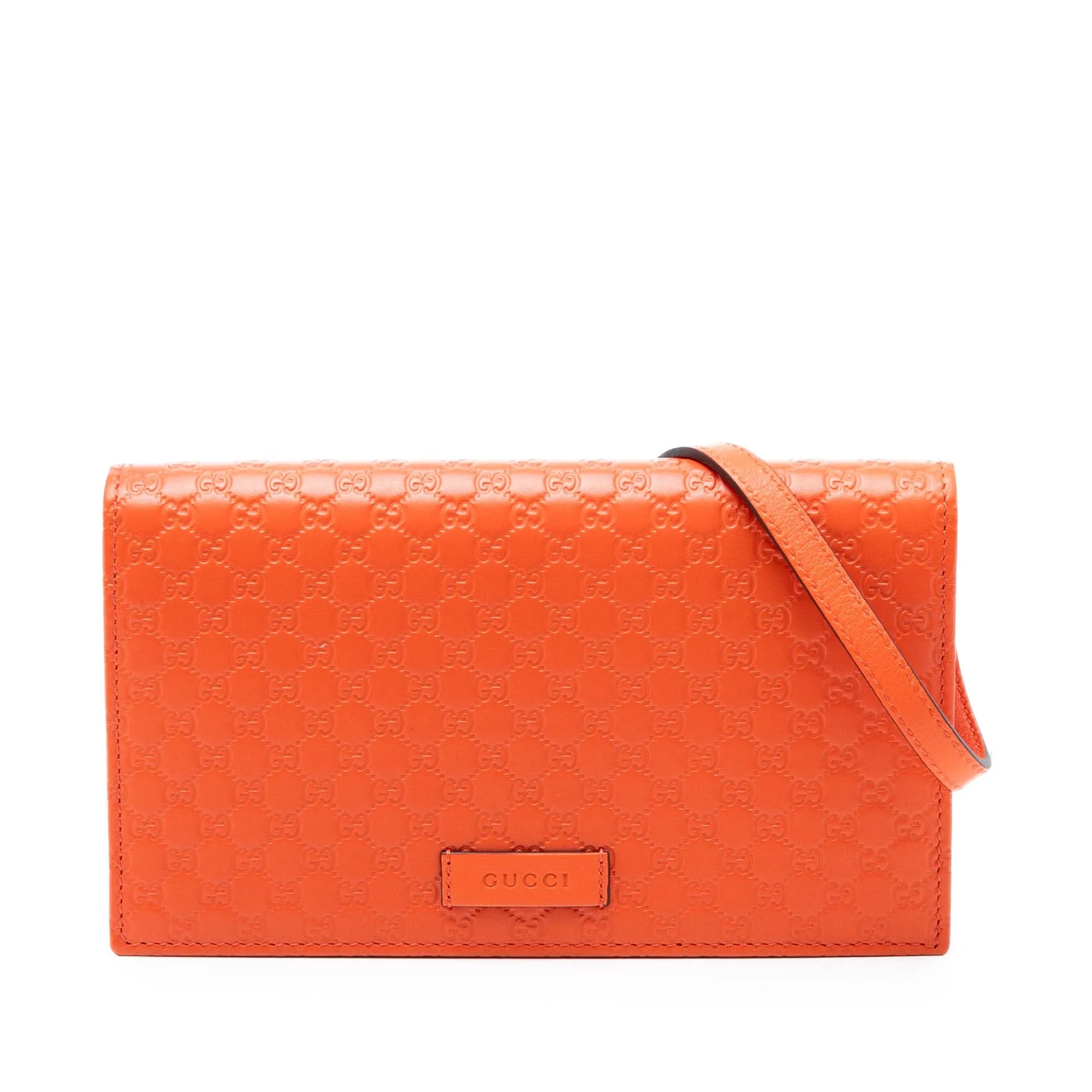Microguccissima Wallet on Strap - Gucci - FashionsVida