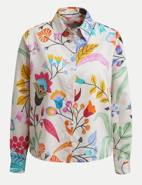 SHIRT BLOUSE 1/1 SLEEVE Mehrfarbig 40