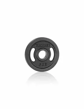 Muskelaufbau-Scheibe 50 mm - Noir - unisex - Size: 5 kg