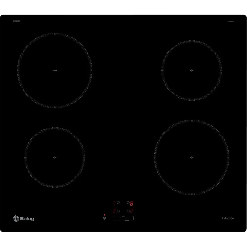 Placa de inducción , 60 cm, Sin marco inoxidable - 3EB861EN - Balay - FashionsVida