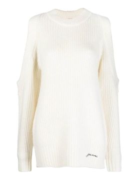 Maglione grosso con spalle scoperte