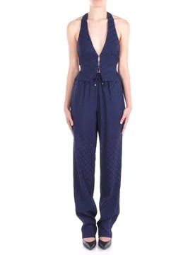 Donna pantalone pa09152e2 dc8 oltremare - Elisabetta Franchi - FashionsVida