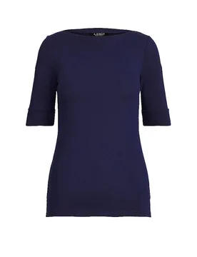 T-Shirt dunkelblau S damen - LAUREN RALPH LAUREN - FashionsVida
