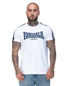 T-shirt à Manches Courtes Vementry White / Navy 3XL - Lonsdale - FashionsVida
