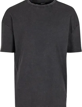 T-Shirt - Washed Rib Tee - S bis XXL - für Männer - Größe XL - schwarz - Männer - male - Urban classics - FashionsVida