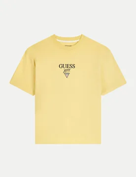 Guess Baker Logo T-Shirt Gelb L - Guess - FashionsVida