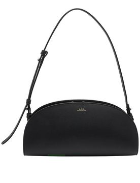 Borsa a tracolla Demi-Lune nera