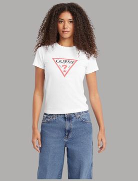 T-shirt Guess GJ Logo Triangolo Cotone Regular Fit