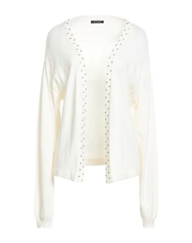 Strickjacke Damen Elfenbein M Damen - Cristinaeffe - FashionsVida