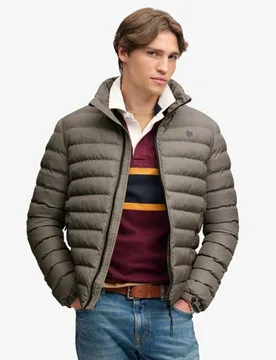 Superdry Herren Fuji Estate Steppjacke Schmale Passform Brown - Größe: M - 129.99 - FashionsVida