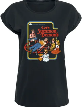 T-Shirt - Let's Summon Demons - M bis 5XL - für Damen - Größe XXL - schwarz - Frauen - female - Steven Rhodes - FashionsVida