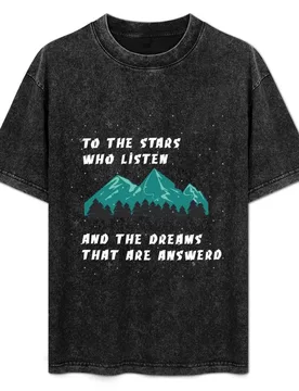 To the stars who listen and the dreams that are answered T-Shirt Water Resistant Casual T-Shirt - Aliexpress - FashionsVida