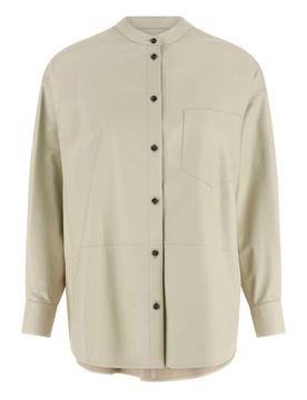 Yves Salomon Camicia in pelle