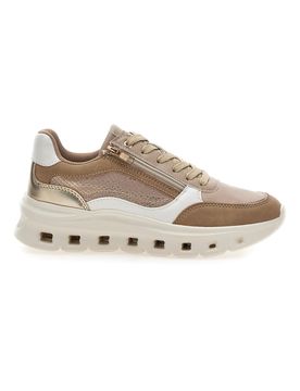 Sneakers da donna beige con inserti a contrasto Pittarello 8W25309 39