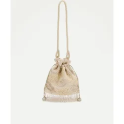 Bolso tipo saco bordado