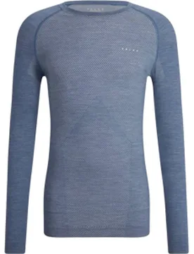 WOOL-TECH LIGHT LANGARM-SHIRT Herren Blau L - Falke - FashionsVida