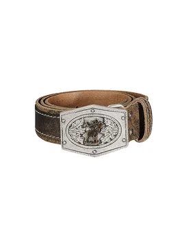 Ceinture en cuir traditionnel GOSAU marron 105 - Luise Steiner - FashionsVida