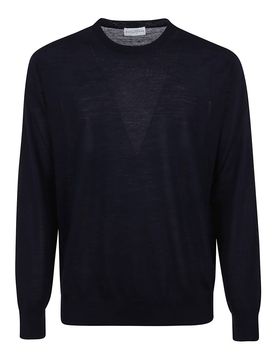 Pullover girocollo in lana