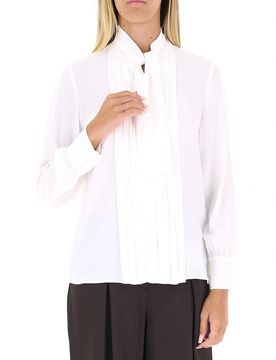 I BLUES Blusa misto seta BIANCO 48