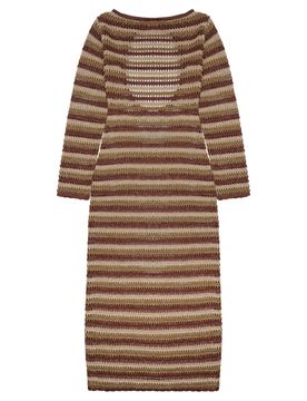 Viscose Blend Midi Dress Made in Italy