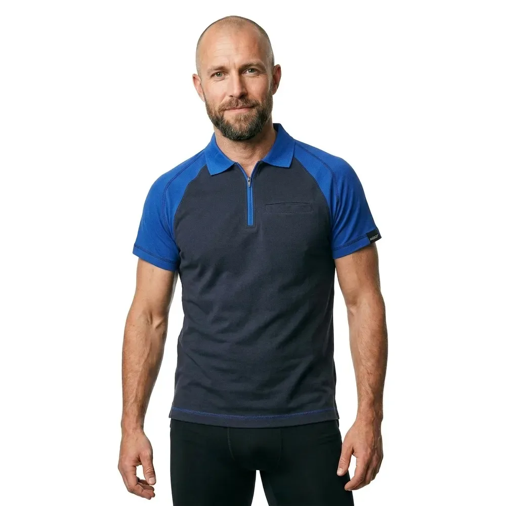 Polo à Manches Courtes Image 50302 Navy / Royal L - MASCOT - FashionsVida